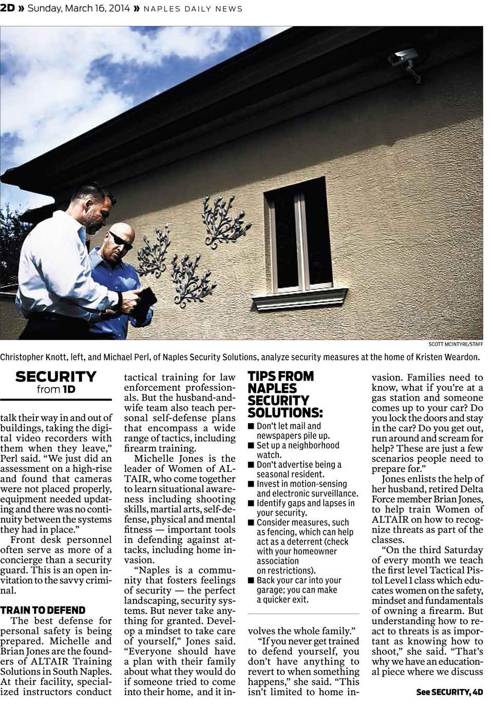 Naples Security Solutions in Naples Daily News